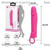 Vibrador con 10 velocidades y anillo para sujetar